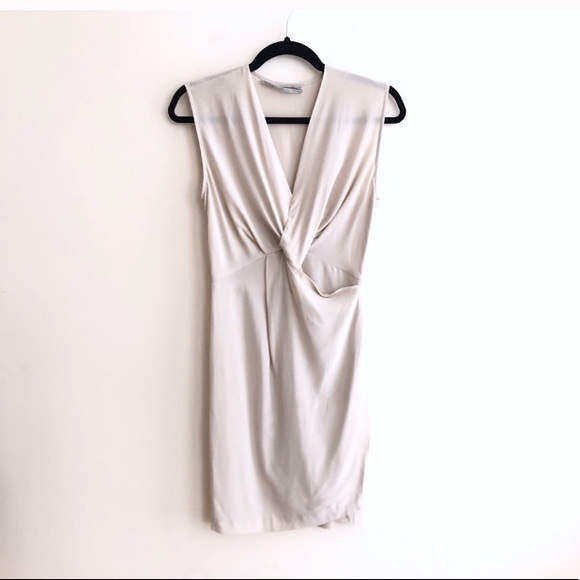 all saints cream dress